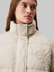 Calvin Klein Natural Chenille Monologo Puffer Jacket - Image 4 of 4