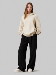 Calvin Klein Natural Woven Label Peached Hoodie - Image 2 of 4