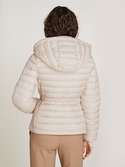 Calvin Klein Grey Padded Smocking Jacket - Image 3 of 7