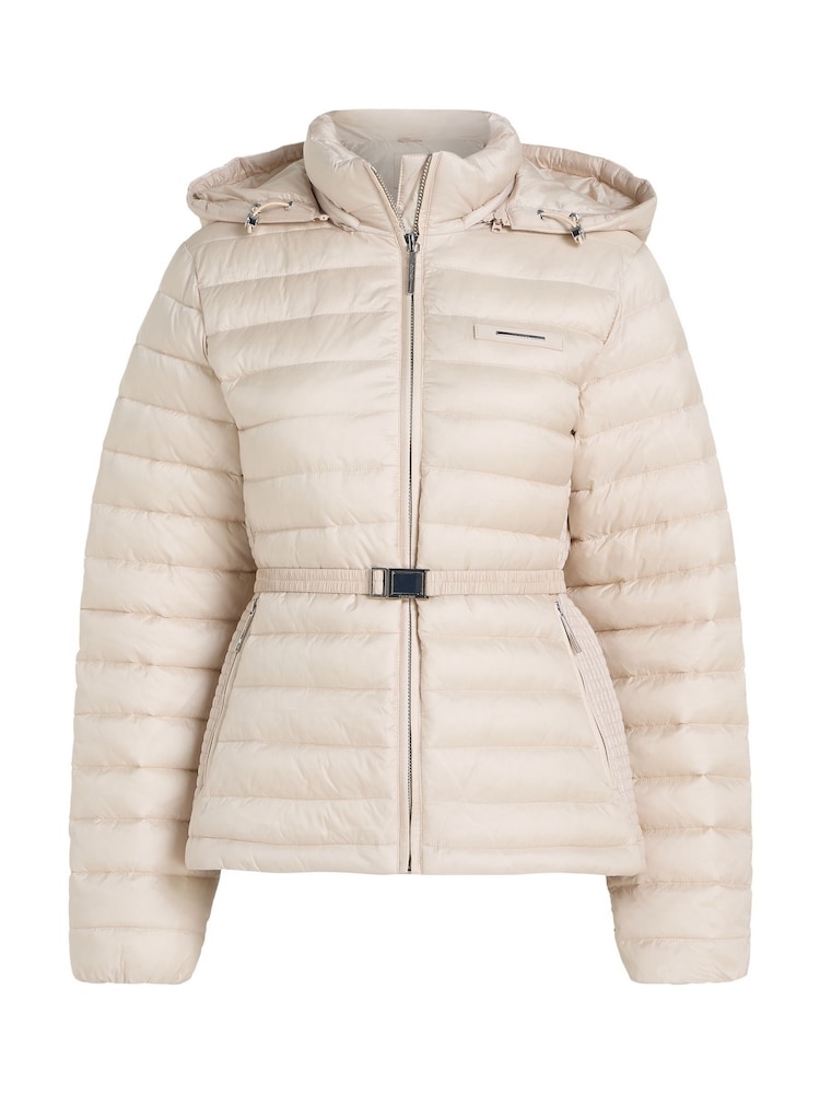 Calvin Klein Grey Padded Smocking Jacket - Image 5 of 7