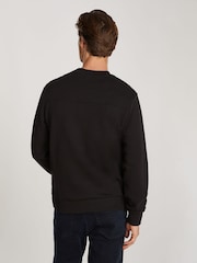 Calvin Klein Black Embroidered Logo Sweatshirt - Image 2 of 6