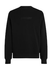 Calvin Klein Black Embroidered Logo Sweatshirt - Image 4 of 6