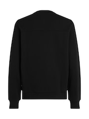 Calvin Klein Black Embroidered Logo Sweatshirt - Image 5 of 6