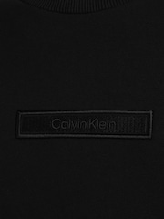 Calvin Klein Black Embroidered Logo Sweatshirt - Image 6 of 6
