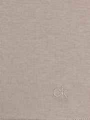 Calvin Klein Brown Slim Fit Stretch Crew Neck Long Sleeved Top - Image 6 of 6