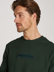 Calvin Klein Blue Embroidered Logo Sweatshirt - Image 3 of 6