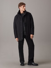 Calvin Klein Black Mid Length Technical Puffer Jacket - Image 1 of 5