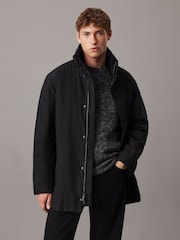 Calvin Klein Black Mid Length Technical Puffer Jacket - Image 3 of 5