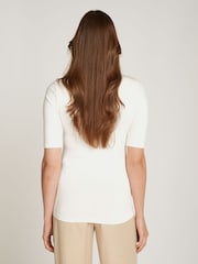Calvin Klein Natural Slim Fit Stretch 1/2 Mock Neck Top - Image 2 of 7