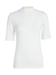 Calvin Klein Natural Slim Fit Stretch 1/2 Mock Neck Top - Image 5 of 7