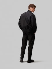 Calvin Klein Black Modern Twill Tapered Pleat Trousers - Image 3 of 4