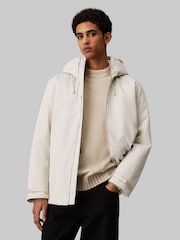 Calvin Klein Natural Technical Short Parka Jacket - Image 1 of 4