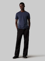 Calvin Klein Aqua Blue Liquid Touch T-Shirt - Image 4 of 4