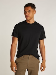 Calvin Klein Black Embossed Logo T-Shirt - Image 1 of 6