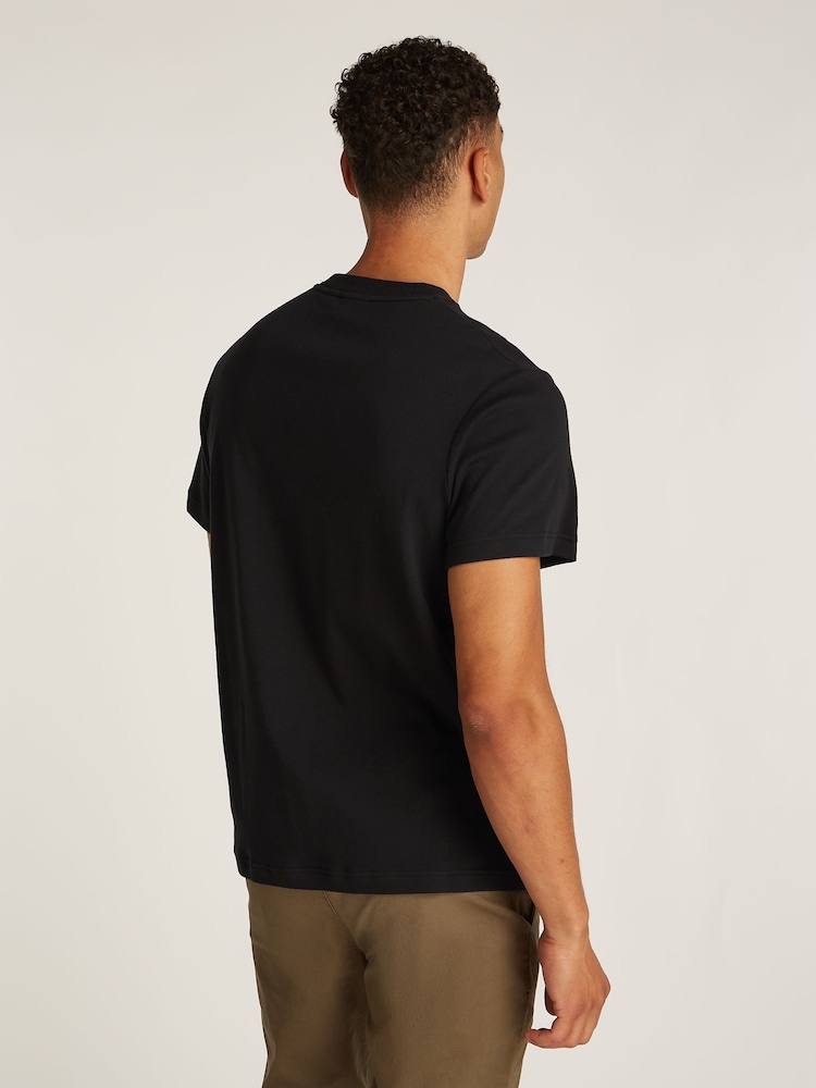 Calvin Klein Black Embossed Logo T-Shirt - Image 2 of 6