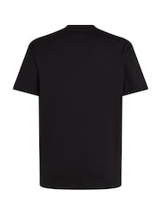 Calvin Klein Black Embossed Logo T-Shirt - Image 6 of 6