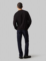 Calvin Klein Black Chenille Monologo Crew Neck Sweatshirt - Image 3 of 4