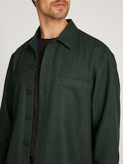 Calvin Klein Green Wool Blend Overshirt - Image 4 of 6
