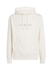 Calvin Klein White Chenille Hoodie - Image 4 of 6