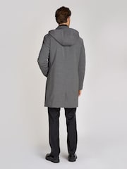 Calvin Klein Grey Technical Wool Coat - Image 2 of 6