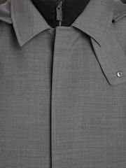 Calvin Klein Grey Technical Wool Coat - Image 6 of 6