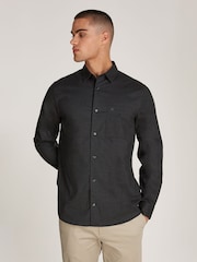 Calvin Klein Grey Flannel Solid Shirt - Image 1 of 6
