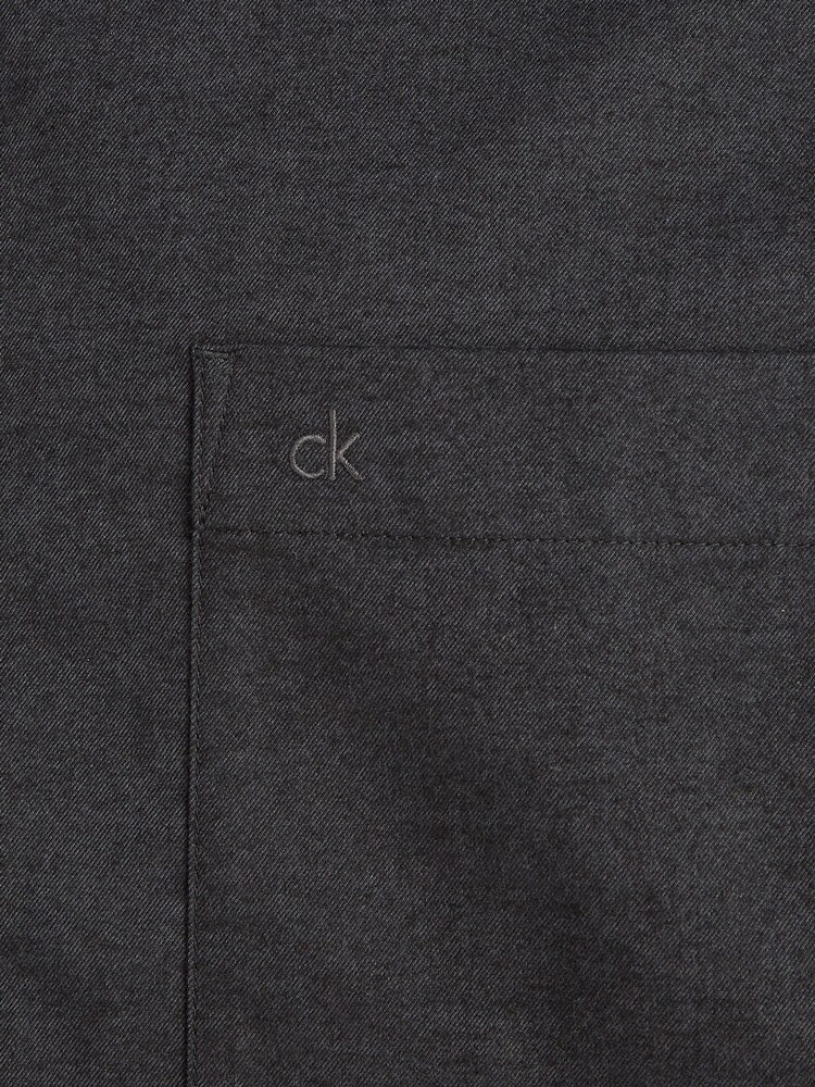Calvin Klein Grey Flannel Solid Shirt - Image 6 of 6