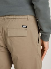 Calvin Klein Natural Modern Twill Tapered Pleat Trousers - Image 3 of 6