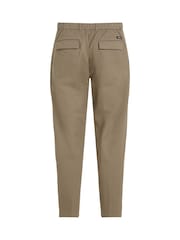 Calvin Klein Natural Modern Twill Tapered Pleat Trousers - Image 5 of 6