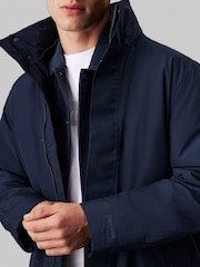 Calvin Klein Blue Mid Length Technical Puffer Jacket - Image 3 of 6