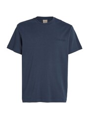 Calvin Klein Blue Embossed Logo T-Shirt - Image 4 of 6