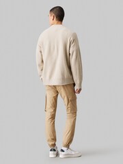 Calvin Klein Natural Skinny Cargo Trousers - Image 3 of 4