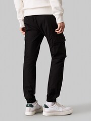 Calvin Klein Black Skinny Cargo Trousers - Image 3 of 4