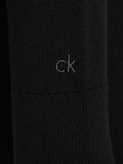 Calvin Klein Black Merino Wool Midi Dress - Image 5 of 5
