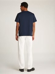 Calvin Klein Blue Archive Fit Hero Short Sleeved 100% Cotton T-Shirt - Image 2 of 6