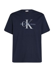 Calvin Klein Blue Archive Fit Hero Short Sleeved 100% Cotton T-Shirt - Image 5 of 6