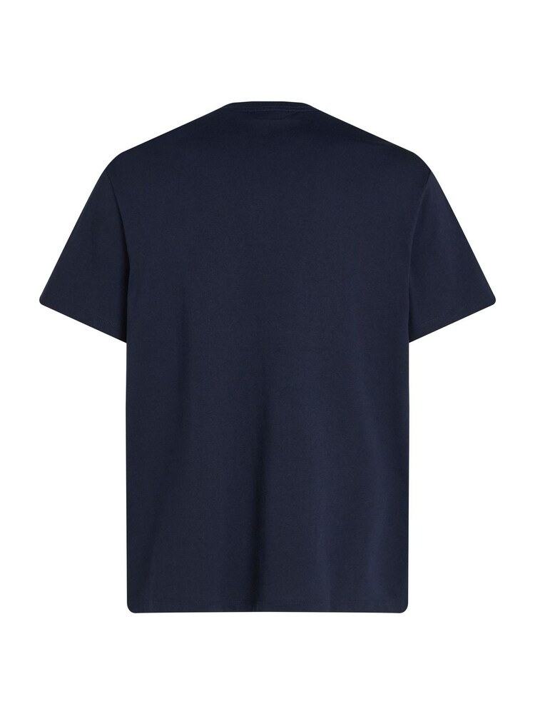 Calvin Klein Blue Archive Fit Hero Short Sleeved 100% Cotton T-Shirt - Image 6 of 6