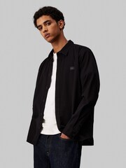Calvin Klein Black Woven Label Shirt - Image 1 of 4