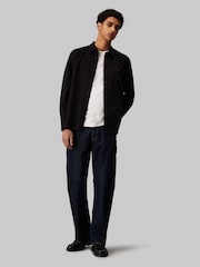 Calvin Klein Black Woven Label Shirt - Image 3 of 4