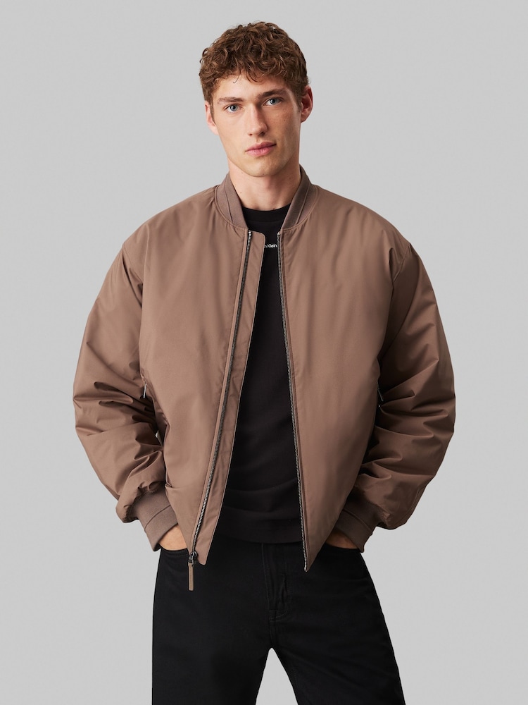 Calvin Klein Brown Hero Sport Bomber Jacket - Image 5 of 5