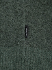 Vert - Calvin Klein Tirette technique extensible en laine avec bouton et fermeture éclair - Image 6 of 6
