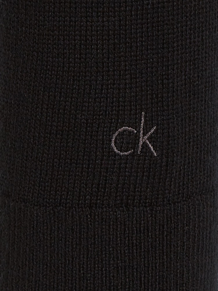 Calvin Klein Black Merino Wool Roll Neck Jumper - Image 5 of 5