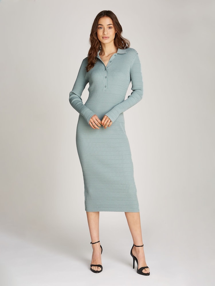 Calvin Klein Grey Textured Jumper - Image 1 of 7
