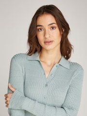 Calvin Klein Grey Textured Jumper - Image 4 of 7