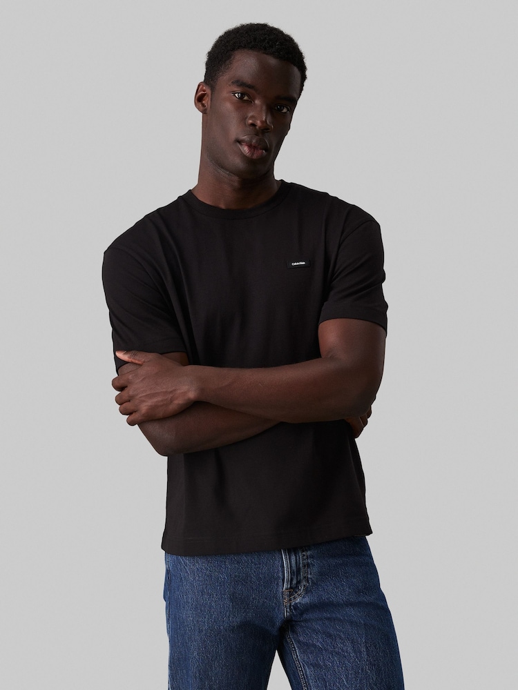 Calvin Klein Black 100% Cotton Comfort Fit T-Shirt - Image 1 of 6