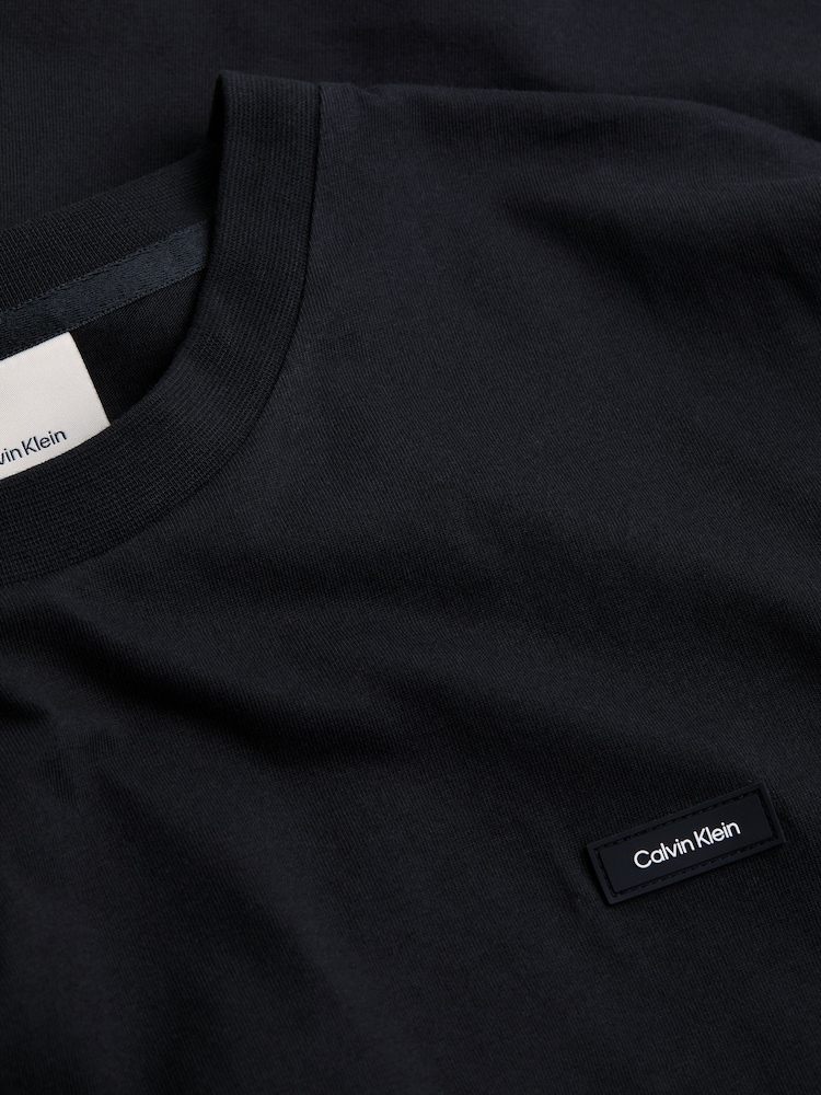 Calvin Klein Black 100% Cotton Comfort Fit T-Shirt - Image 6 of 6