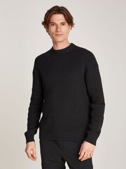 Calvin Klein Black Crew Neck Knit Jumper - Image 1 of 6