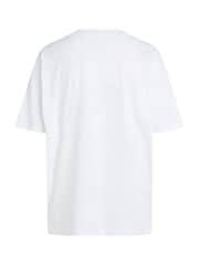 Calvin Klein Boyfriend Textured 100% Cotton T-Shirt - Bild 5 von 6