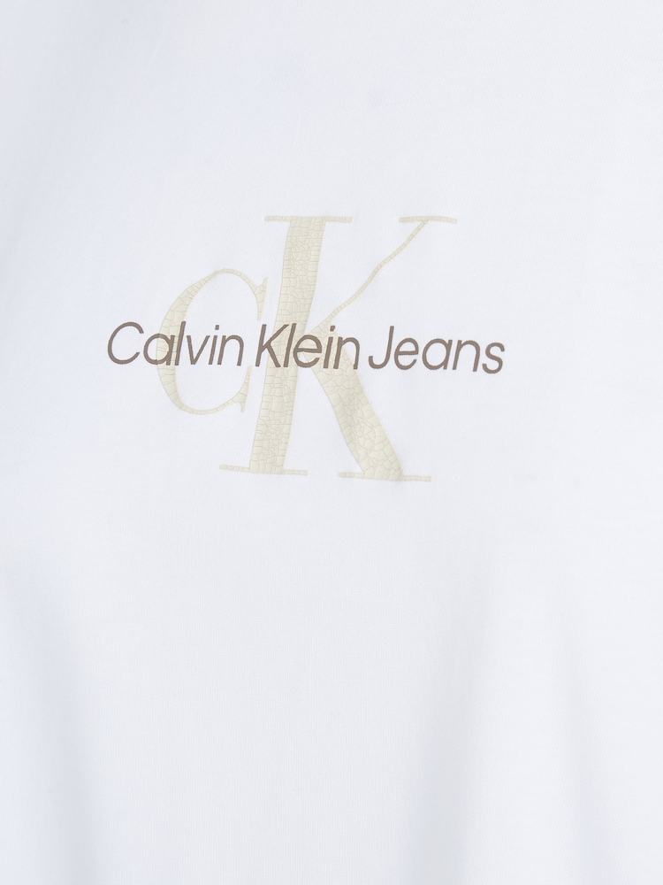 Calvin Klein Boyfriend Textured 100% Cotton T-Shirt - Bild 6 von 6