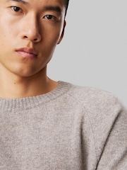 Calvin Klein Grey Luxury Wool Crew Neck Jumper - Image 4 of 6